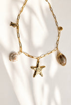 MAREA 18K Gold Plated Coastal Charm Necklace