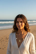 MAREA 18K Gold Plated Coastal Charm Necklace