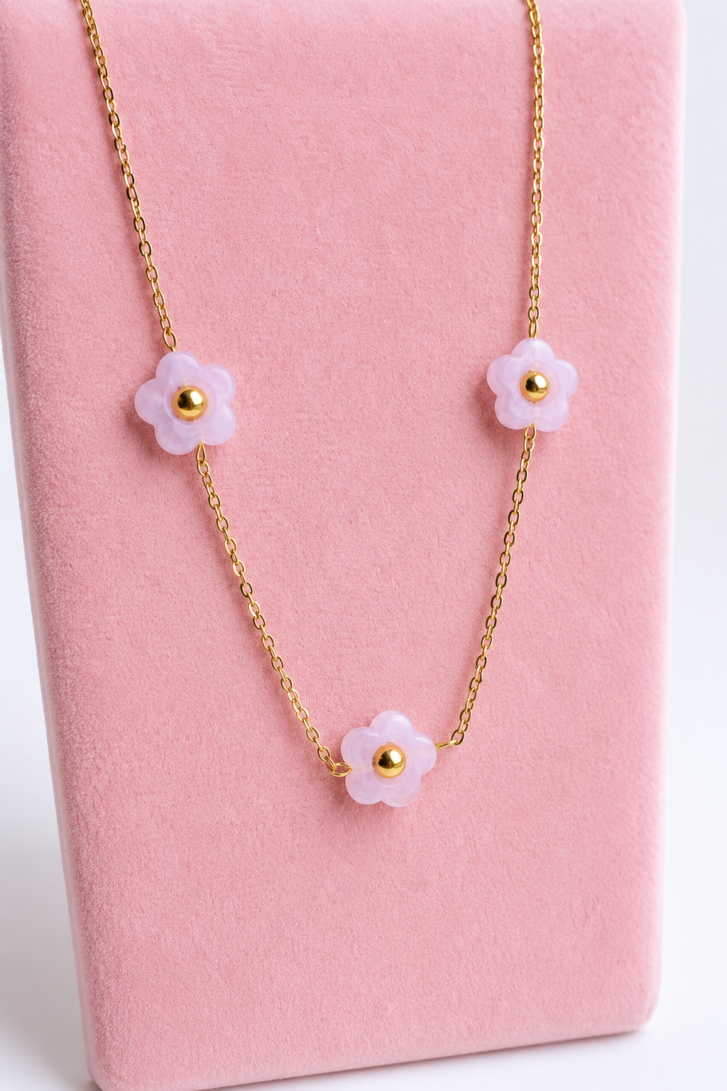 ROSELLA 18K Gold Plated Flower Necklace