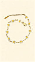 LINA PVD Gold Plated Floral Bracelet