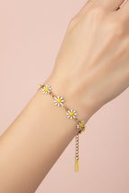 LINA PVD Gold Plated Floral Bracelet