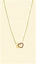 LUNA 18K Gold Plated Interlinked Heart Necklace