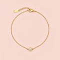 NORI 18K Gold Plated Crystal Anklet