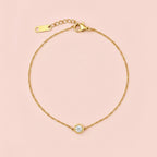 NORI 18K Gold Plated Crystal Anklet