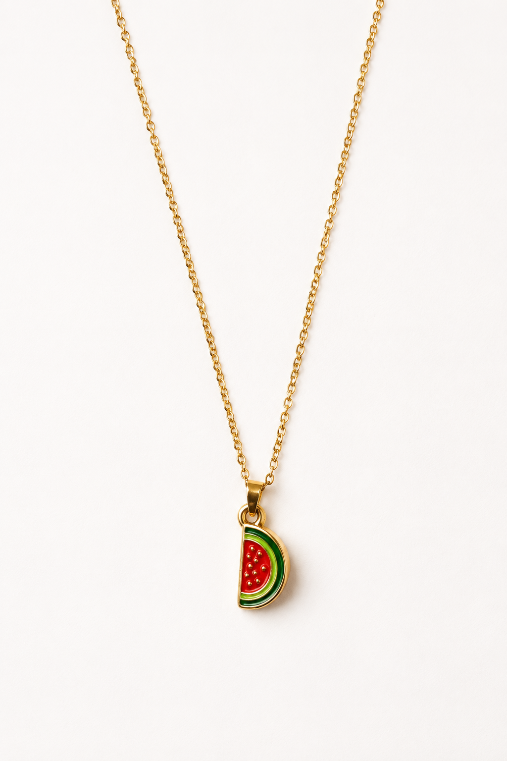 MILA 18K Gold Plated Watermelon Pendant Necklace
