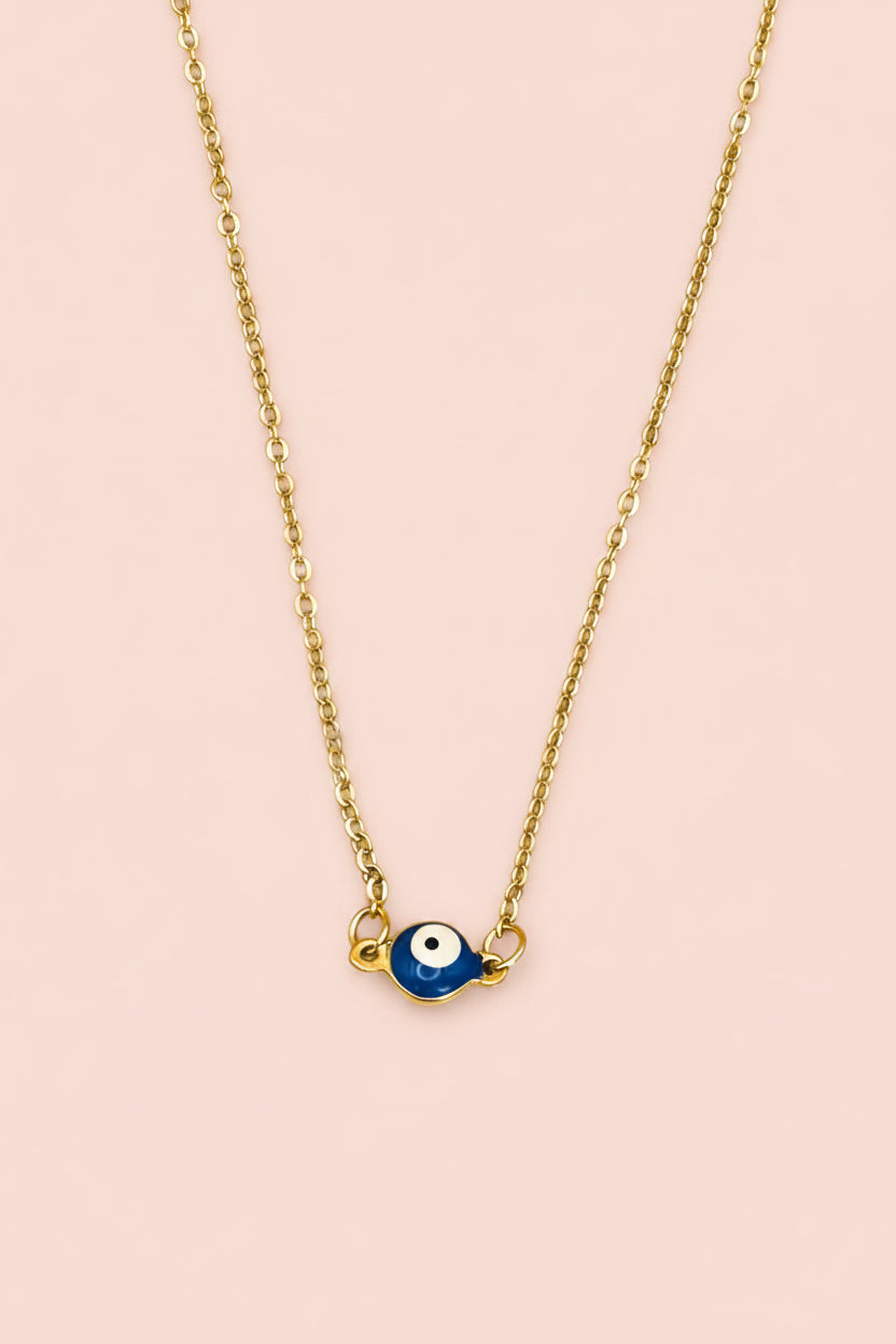 NAZAR 18K Gold Plated Evil Eye Chain Necklace