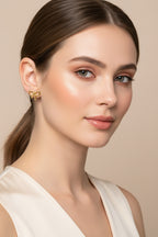 ELLA 18K Gold Plated Bow Earrings