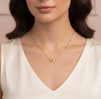 ELLA 18K Gold Plated Bow Necklace