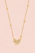 ELLA 18K Gold Plated Bow Necklace