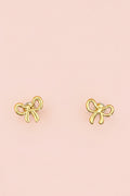 ELLA 18K Gold Plated Bow Earrings