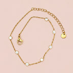 VAYA 18K Gold Plated Zircon Chain Anklet
