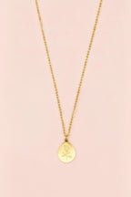 ROSALIE 18K Gold Plated Rose Charm Necklace