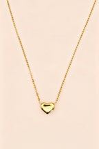 AMOUR 18K Gold Plated Heart Necklace