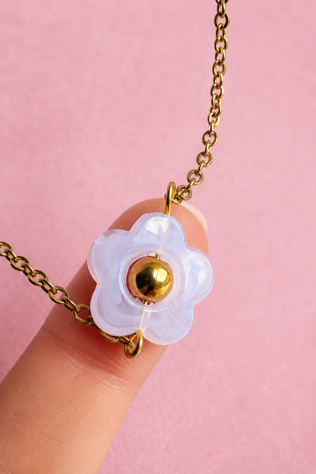 ROSELLA 18K Gold Plated Flower Necklace