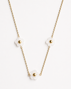 IVORA 18K Gold Plated Flower Necklace