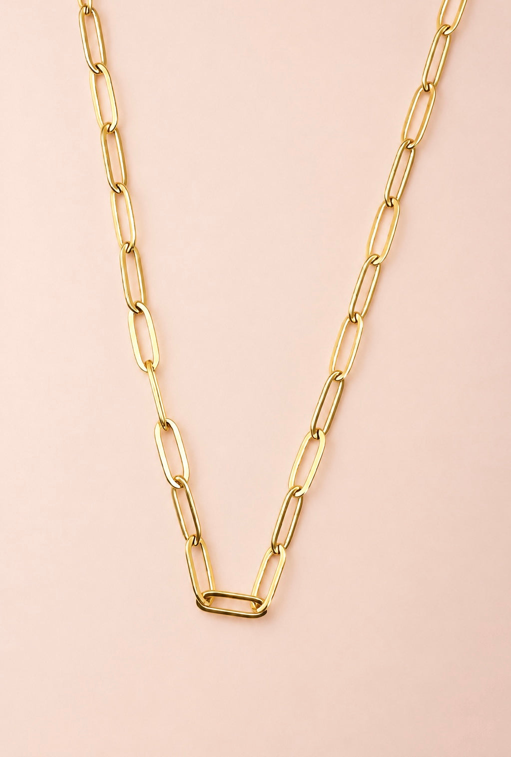 ELLA 18K Gold Plated Paperclip Chain Necklace