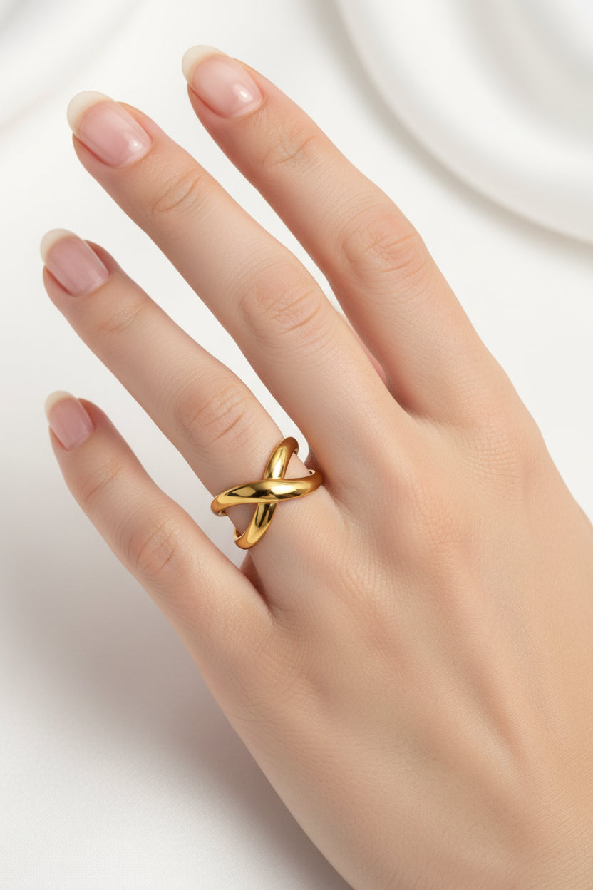 NOVA 18K Gold Plated Infinity Open Ring