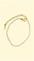 SERA 18K Gold Plated Zircon Chain Bracelet