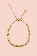 MIRA 18K Gold Plated Adjustable Chain Bracelet