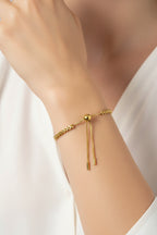 MIRA 18K Gold Plated Adjustable Chain Bracelet