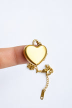 MILO 18K Gold Plated Heart Photo Locket Necklace