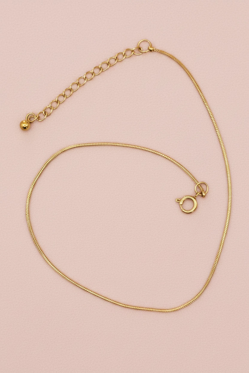 ZIVA 18K Gold Plated Chain Anklet