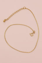 ZIVA 18K Gold Plated Chain Anklet