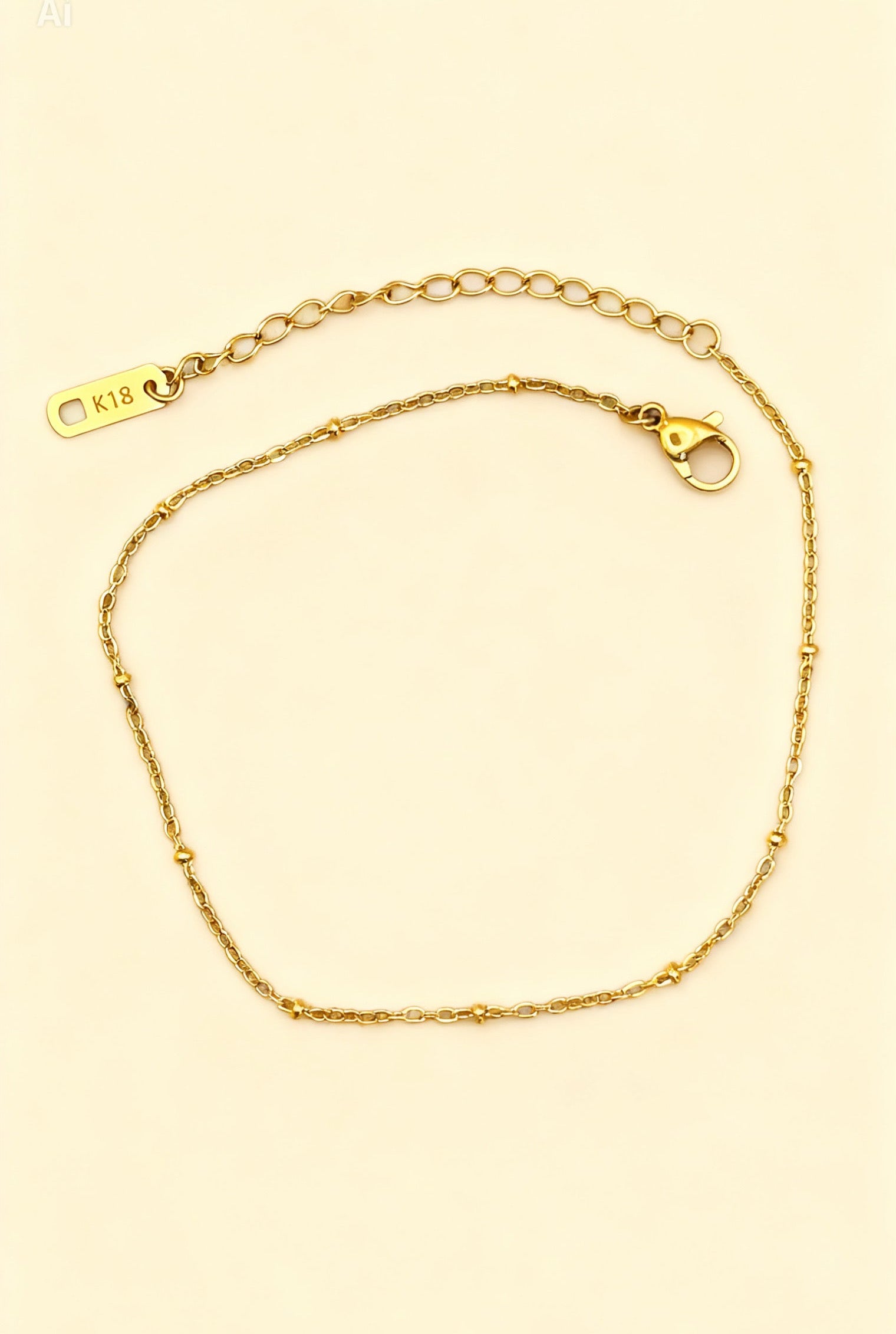 ELIN 18K Gold Plated Chain Anklet