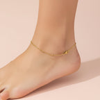 ELIN 18K Gold Plated Chain Anklet