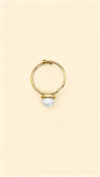 LUNA 18K Gold Plated Pearl Open Ring