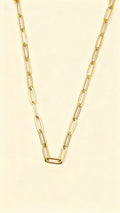 ELLA 18K Gold Plated Paperclip Chain Necklace