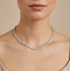 ARIA 18K Gold Plated Crystal Tennis Necklace