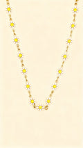 LUMIÈRE 18K Gold Plated Daisy Chain Necklace