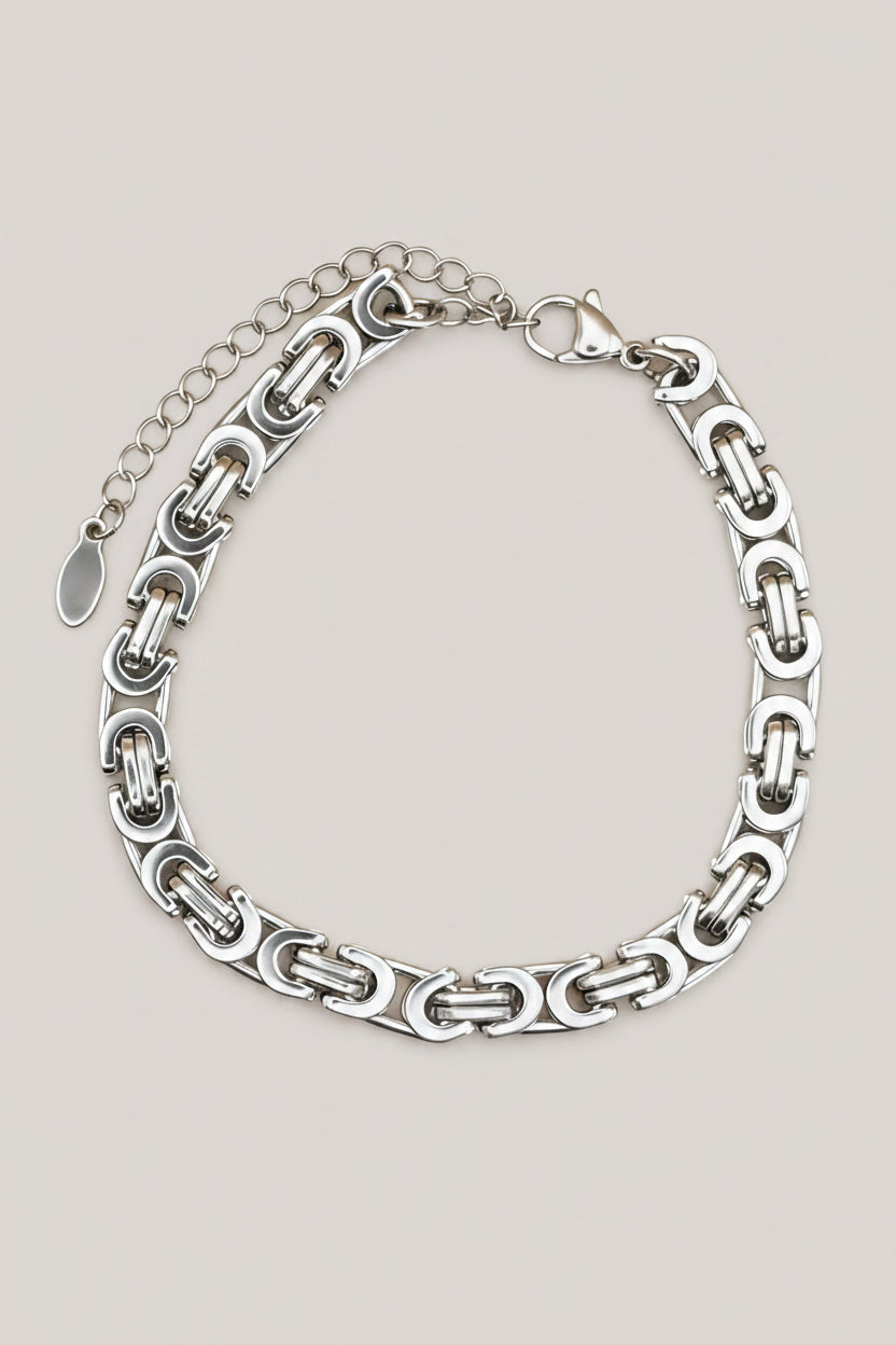 KAI Stainless Steel Emperor Chain Men’s Bracelet