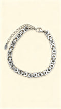 KAI Stainless Steel Emperor Chain Men’s Bracelet