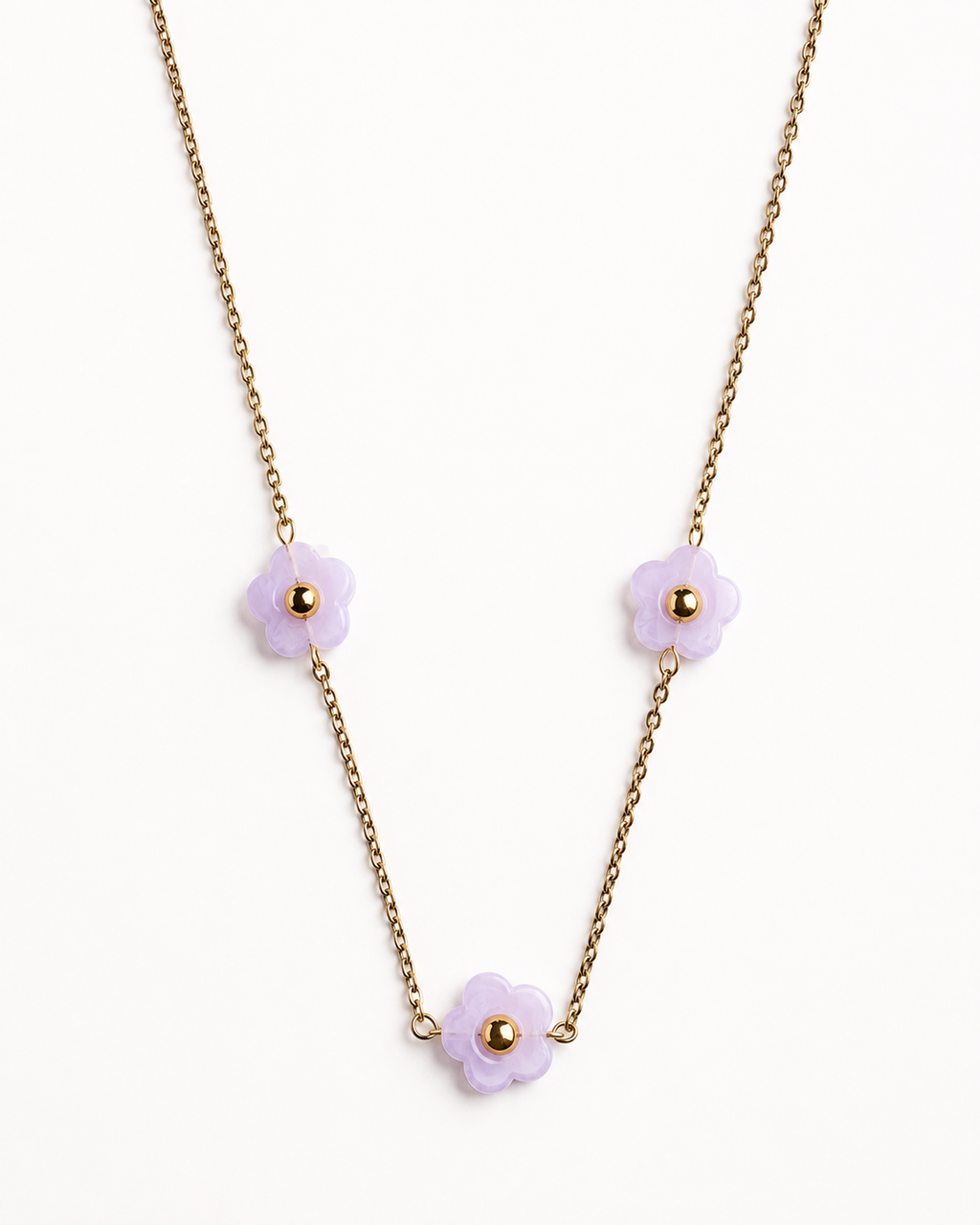 ROSELLA 18K Gold Plated Flower Necklace