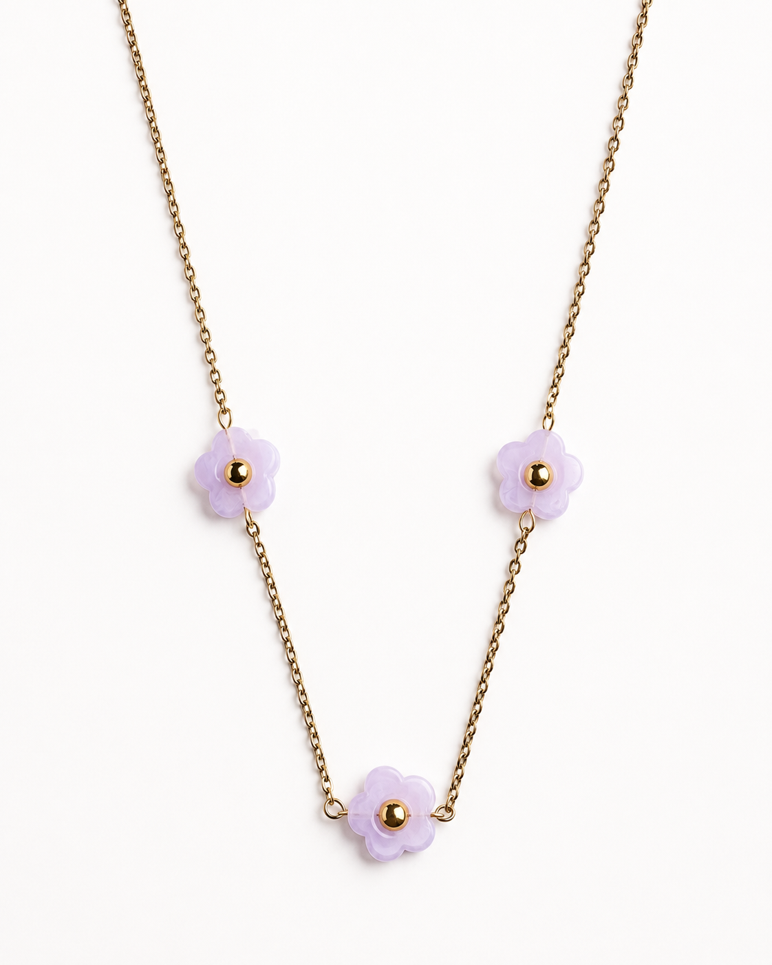 ROSELLA 18K Gold Plated Flower Necklace