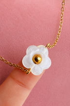 IVORA 18K Gold Plated Flower Necklace