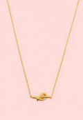 ARIA 18K Gold Plated Knot Necklace