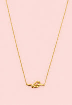 ARIA 18K Gold Plated Knot Necklace