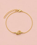 ARIA 18K Gold Plated Knot Bracelet