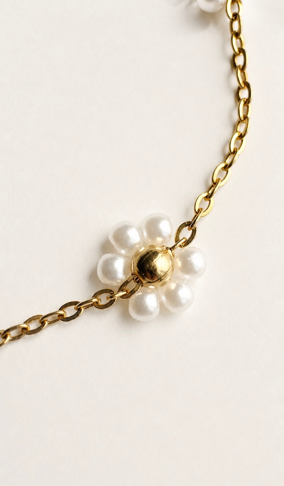 ALBA 18K Gold Plated Floral Anklet