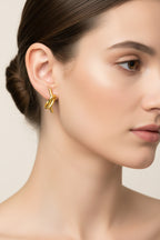 ARIA 18K Gold Plated Knot Earrings