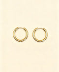 ELLA 18K Gold Plated Classic Mini Hoop Earrings (15 mm)