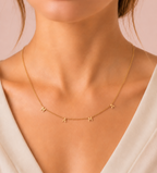 MAMA 18K Gold Plated Letter Chain Necklace