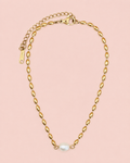 AMARA 18K Gold Plated Pearl Bead Necklace
