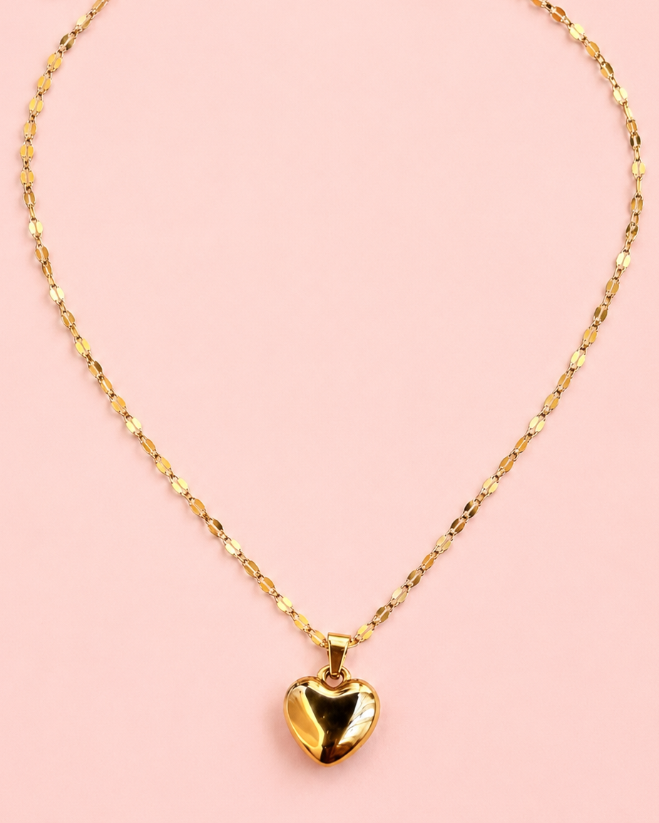 LUNA 18K Gold Plated Heart Necklace