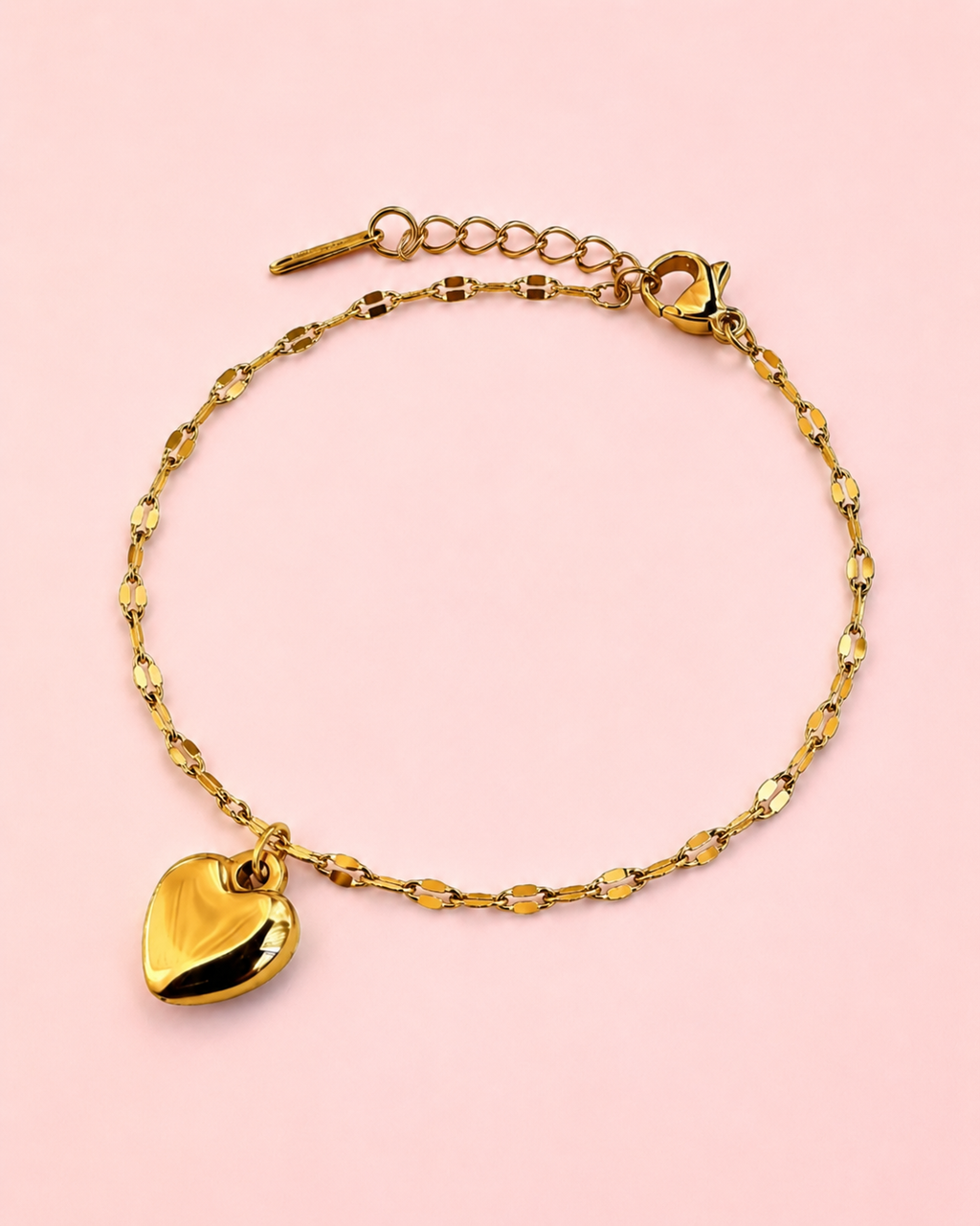 LUNA 18K Gold Plated Heart Bracelet