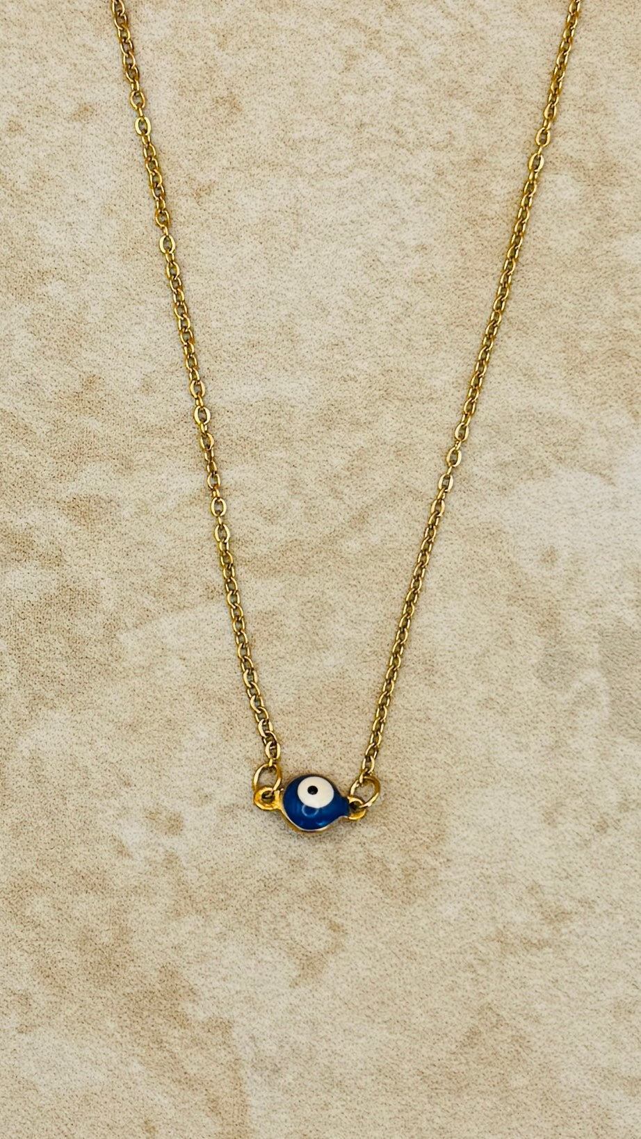 NAZAR 18K Gold Plated Evil Eye Chain Necklace