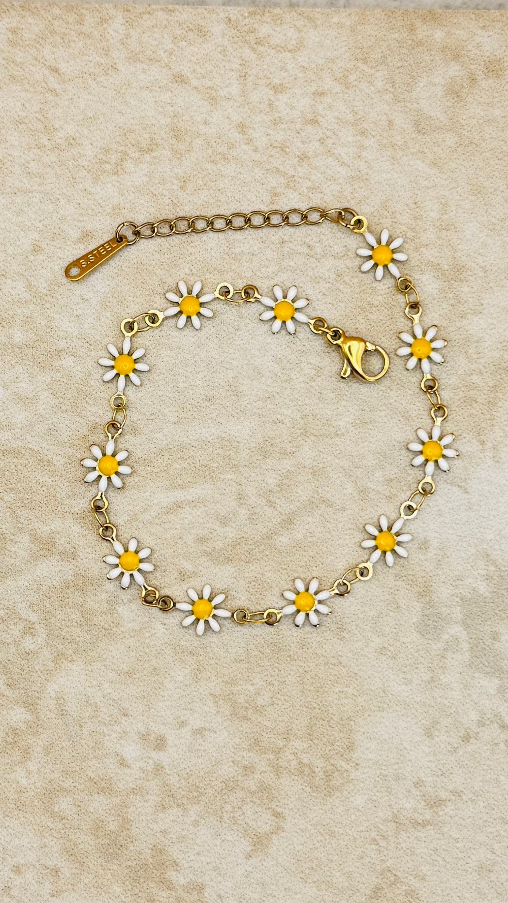 LINA PVD Gold Plated Floral Bracelet